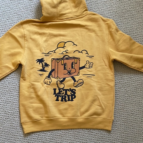 Shopsturniolo hoodie size medium unisex, mustard yellow (casey) - Picture 2 of 4